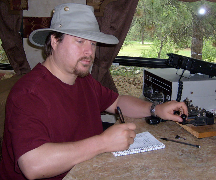 File:NW7US at the Morse-code Key.jpg